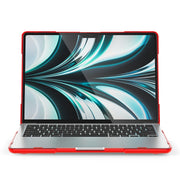 For MacBook Air 13.6 inch A2681 2022 / M3 2024 A3113 / M4 2025 A3240 TPU + PC Two-color Anti-fall Laptop Protective Case(Red)