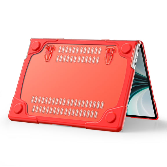 For MacBook Air 13.6 inch A2681 2022 / M3 2024 A3113 / M4 2025 A3240 TPU + PC Two-color Anti-fall Laptop Protective Case(Red)