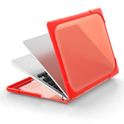 For MacBook Air 13.6 inch A2681 2022 / M3 2024 A3113 / M4 2025 A3240 TPU + PC Two-color Anti-fall Laptop Protective Case(Red)