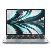 For MacBook Air 13.6 inch A2681 2022 / M3 2024 A3113 / M4 2025 A3240 TPU + PC Two-color Anti-fall Laptop Protective Case(Grey)