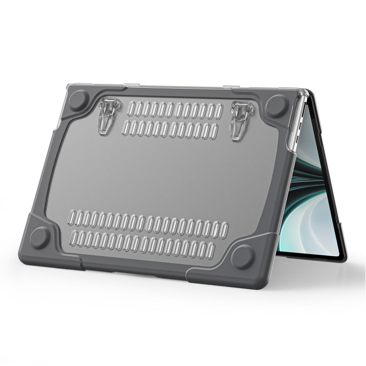 For MacBook Air 13.6 inch A2681 2022 / M3 2024 A3113 / M4 2025 A3240 TPU + PC Two-color Anti-fall Laptop Protective Case(Grey)