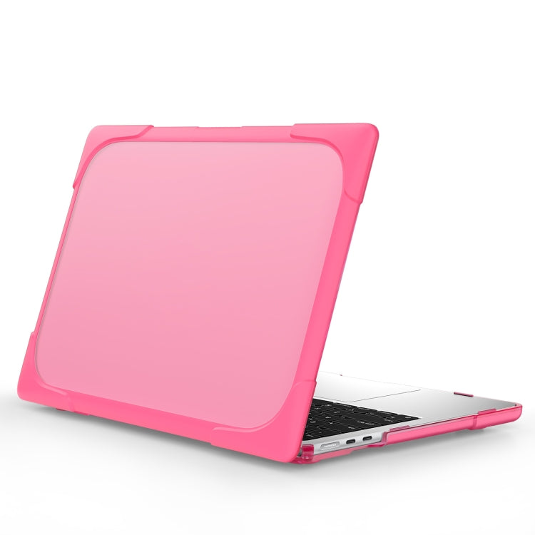 For MacBook Air 13.6 inch A2681 2022 TPU + PC Two-color Anti-fall Laptop Protective Case(Rose Red)