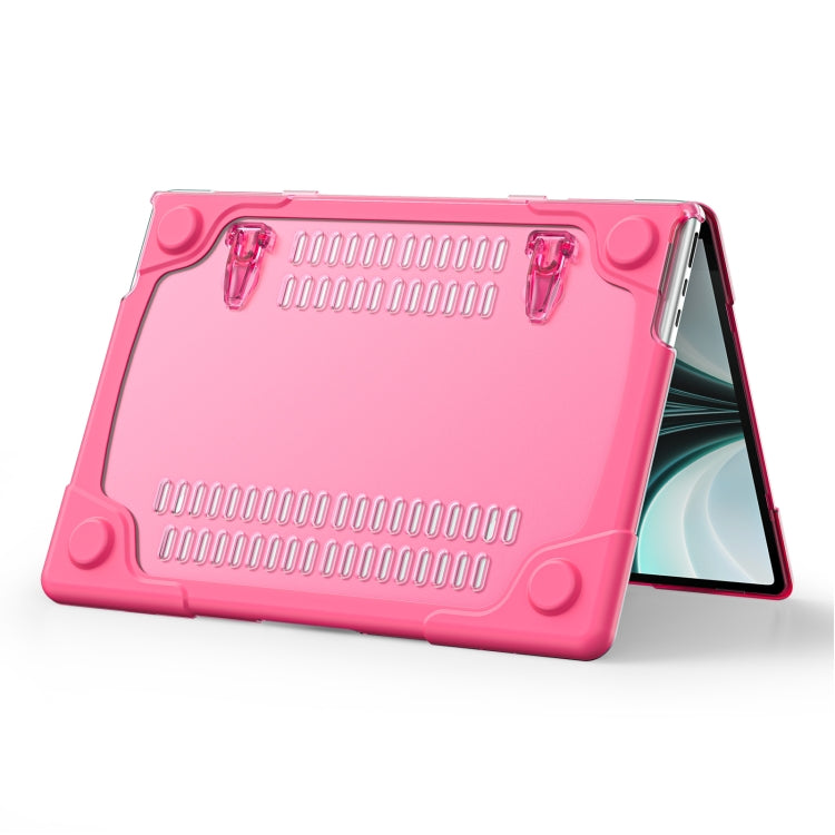 For MacBook Air 13.6 inch A2681 2022 TPU + PC Two-color Anti-fall Laptop Protective Case(Rose Red)