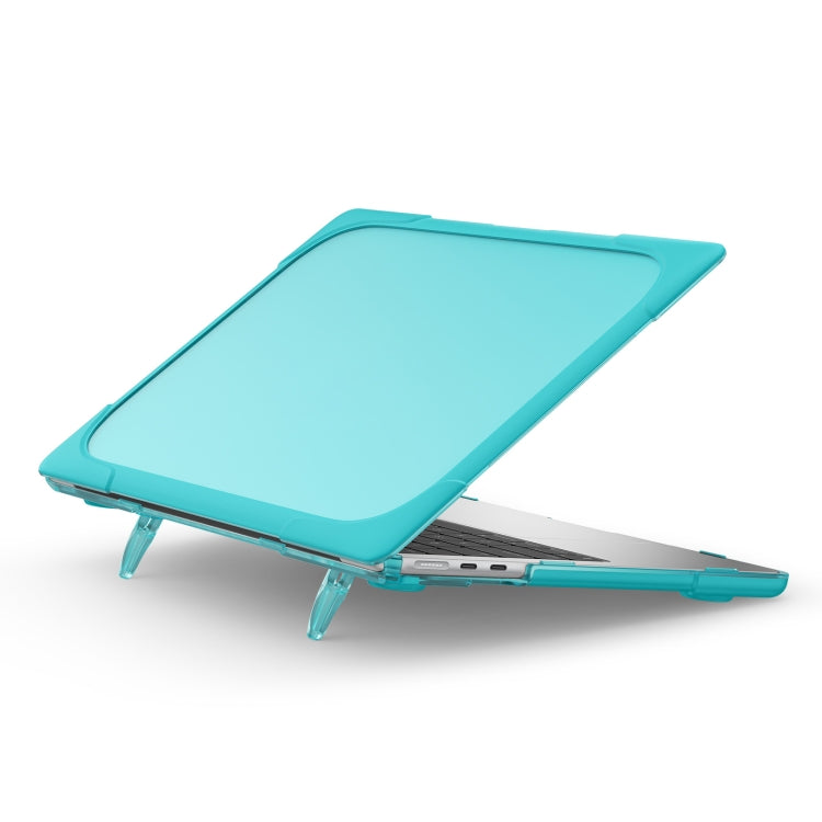 For MacBook Air 13.6 inch A2681 2022 TPU + PC Two-color Anti-fall Laptop Protective Case(Light Blue)