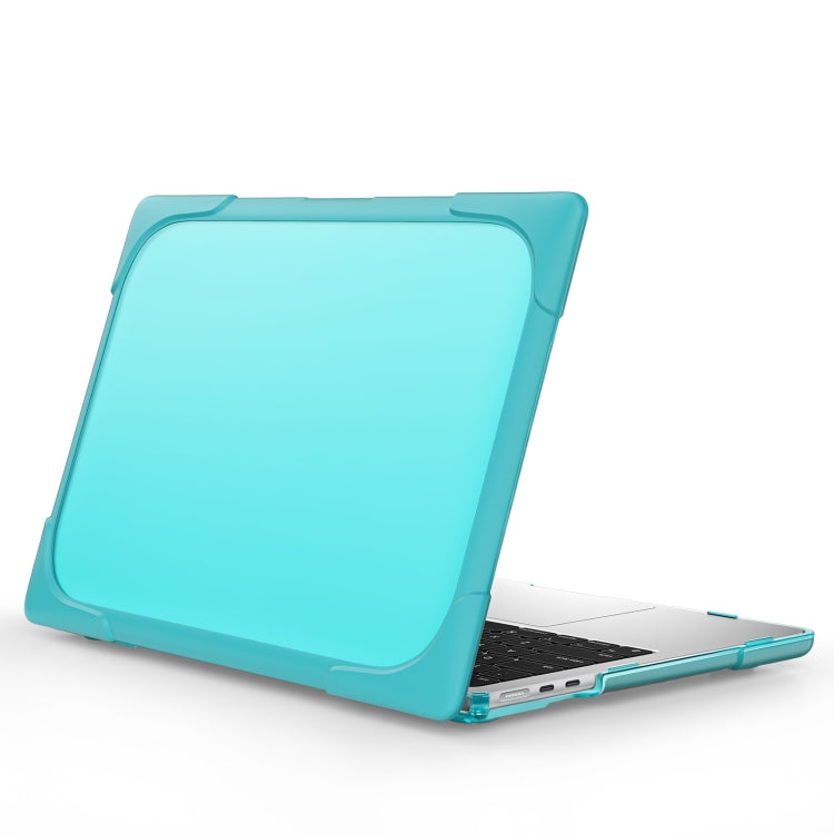 For MacBook Air 13.6 inch A2681 2022 TPU + PC Two-color Anti-fall Laptop Protective Case(Light Blue)