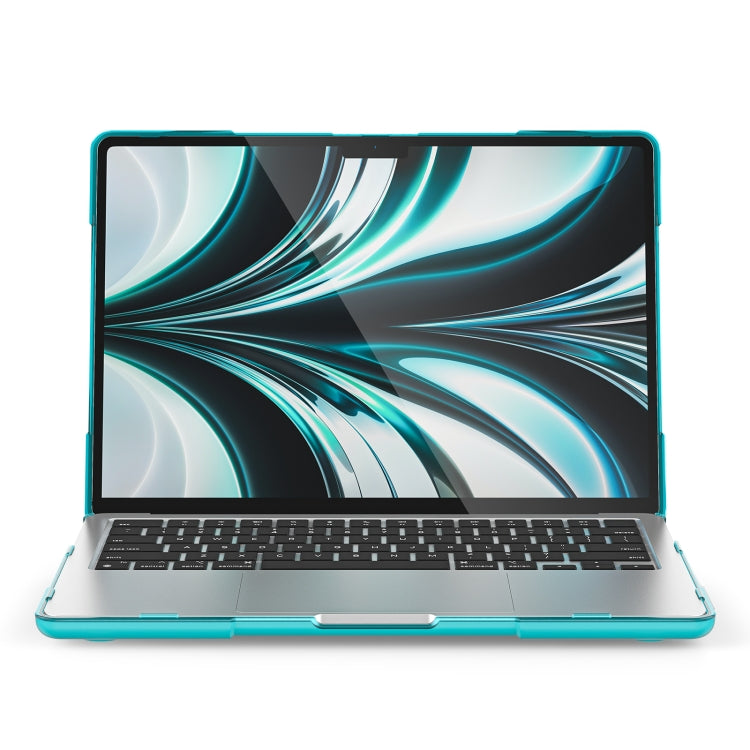 For MacBook Air 13.6 inch A2681 2022 TPU + PC Two-color Anti-fall Laptop Protective Case(Light Blue)