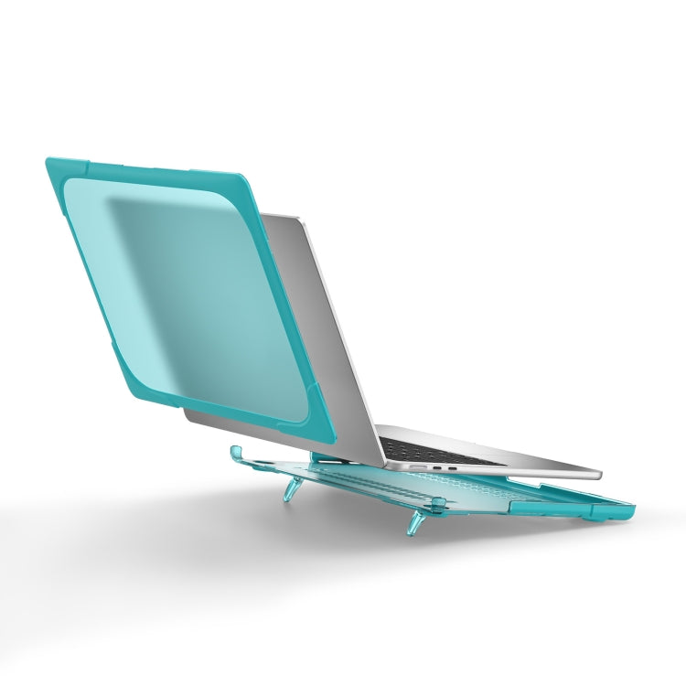 For MacBook Air 13.6 inch A2681 2022 TPU + PC Two-color Anti-fall Laptop Protective Case(Light Blue)