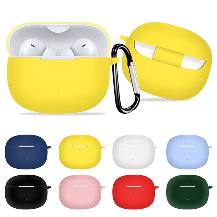 For Honor WINGcloud Earbuds X3i Silicone Protective Case with Hook(Yellow)