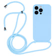 For iPhone 13 Pro Max Crossbody Lanyard Liquid Silicone Case(Lilac Purple) - free shipping - PMC TechLife - Order now!