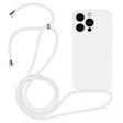 For iPhone 13 Pro Max Crossbody Lanyard Liquid Silicone Case(White) - free shipping - PMC TechLife - Order now!