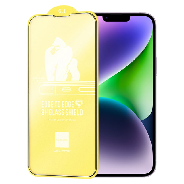 For iPhone 14 WEKOME 9D Curved Frosted Tempered Glass Film