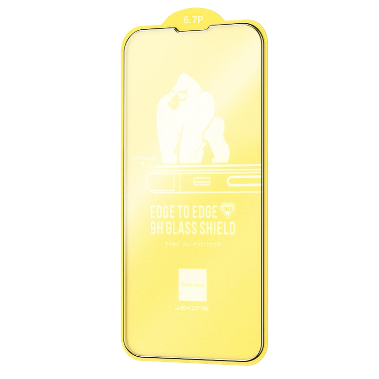 For iPhone 14 Plus WEKOME 9D Curved Frosted Tempered Glass Film