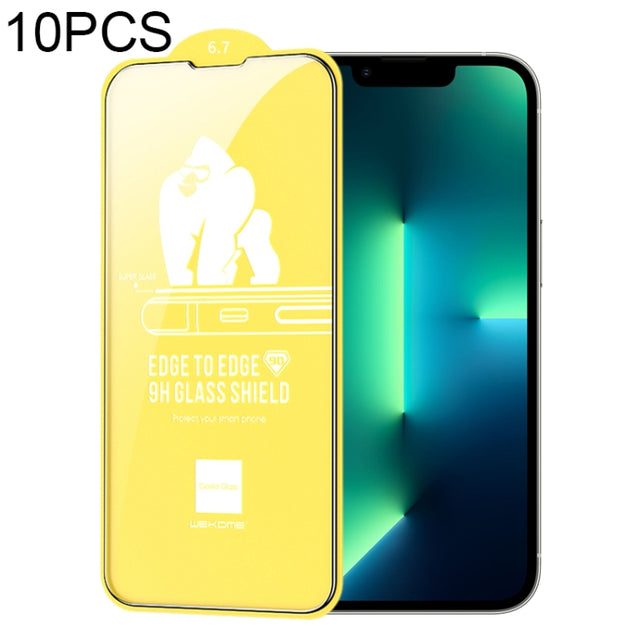 For iPhone 13 Pro Max 10pcs WEKOME 9D Curved HD Tempered Glass Film