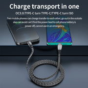 3A USB-C/Type-C to 8 Pin Elbow Fast Charge Data Cable, Length:1.2m(Grey)