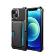 For iPhone 13 mini ZM02 Card Slot Holder Phone Case (Black) - iPhone 13 mini Cases by PMC TechLife | Online Shopping South Africa | PMC TechLife