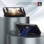 For iPhone 13 mini ZM02 Card Slot Holder Phone Case (Black)