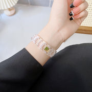 For Xiaomi Mi Band 3 / 4 Metal Frame Resin Watch Band(Gold)
