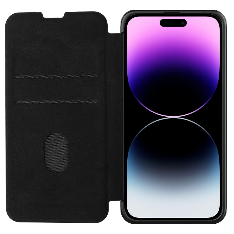 For iPhone 14 Pro NILLKIN QIN Series Pro Leather Phone Case(Black)