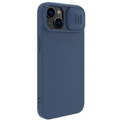 For iPhone 14 NILLKIN CamShield MagSafe Liquid Silicone Phone Case(Blue)
