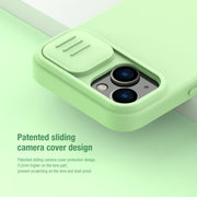 For iPhone 14 NILLKIN CamShield MagSafe Liquid Silicone Phone Case (Deep Purple)