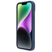For iPhone 14 NILLKIN CamShield Liquid Silicone Phone Case(Blue)