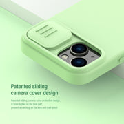 For iPhone 14 NILLKIN CamShield Liquid Silicone Phone Case(Blue)