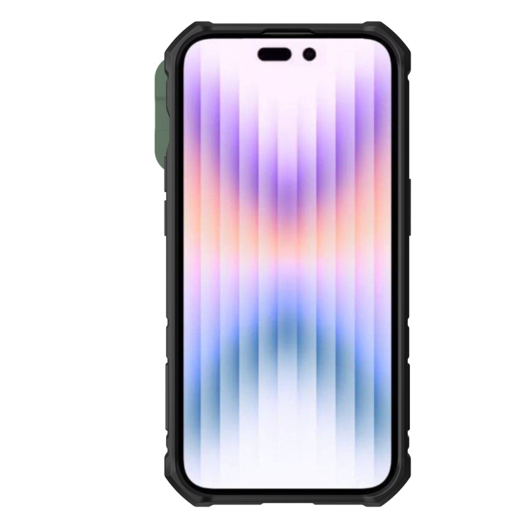 For iPhone 14 Pro NILLKIN CamShield Armor Pro Magnetic Phone Case(Green)