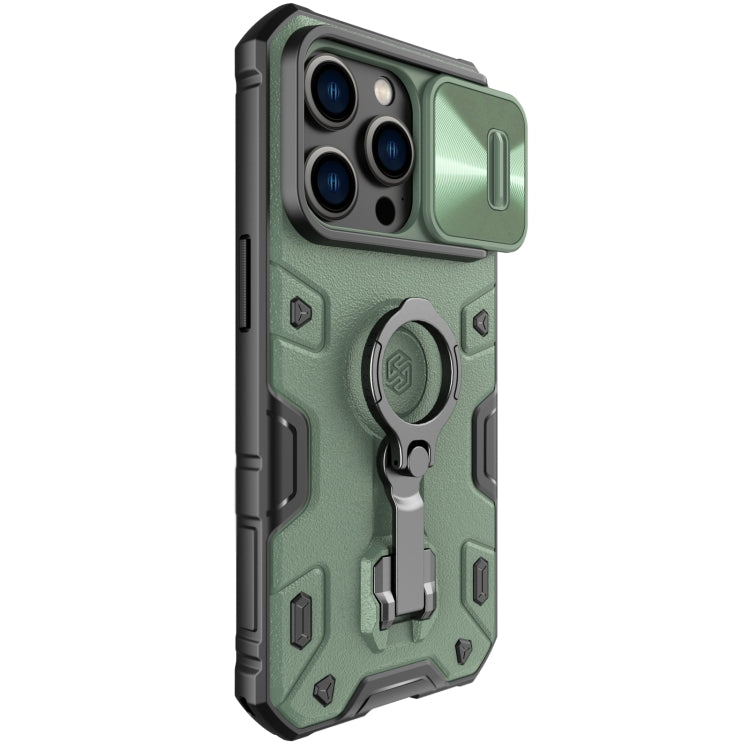For iPhone 14 Pro NILLKIN CamShield Armor Pro Magnetic Phone Case(Green)
