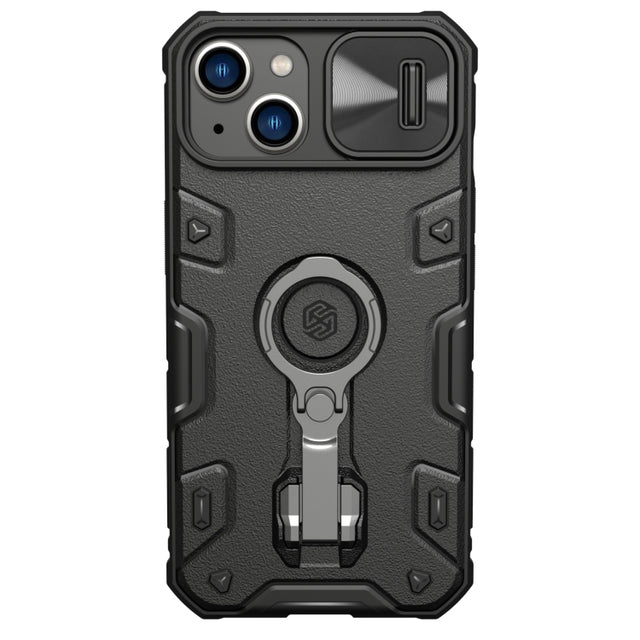 For iPhone 14 Plus  NILLKIN CamShield Armor Pro Magnetic Phone Case(Black)
