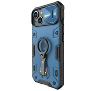 For iPhone 14 Plus  NILLKIN Shockproof CamShield Armor Protective Case(Blue)