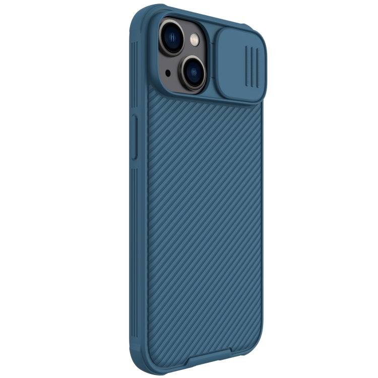 For iPhone 14 NILLKIN CamShield Pro Protective Phone Case(Blue)