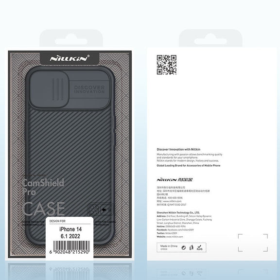 For iPhone 14 NILLKIN CamShield Pro Protective Phone Case(Green)