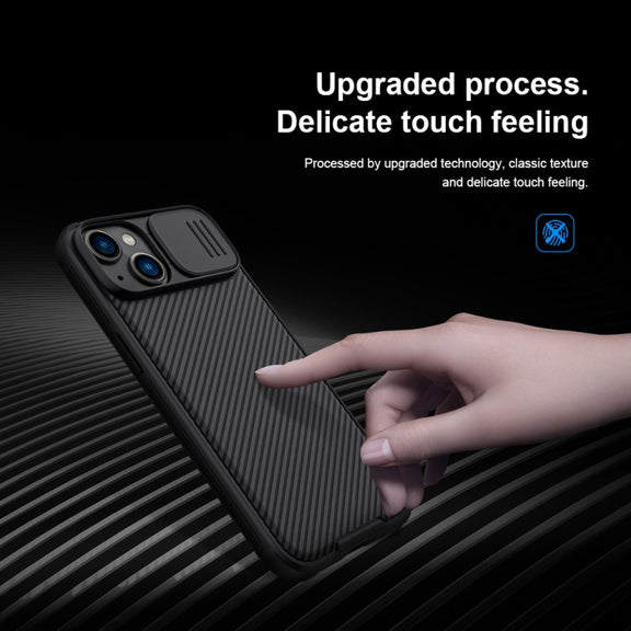 For iPhone 14 Plus  NILLKIN CamShield Pro Protective Phone Case(Black)