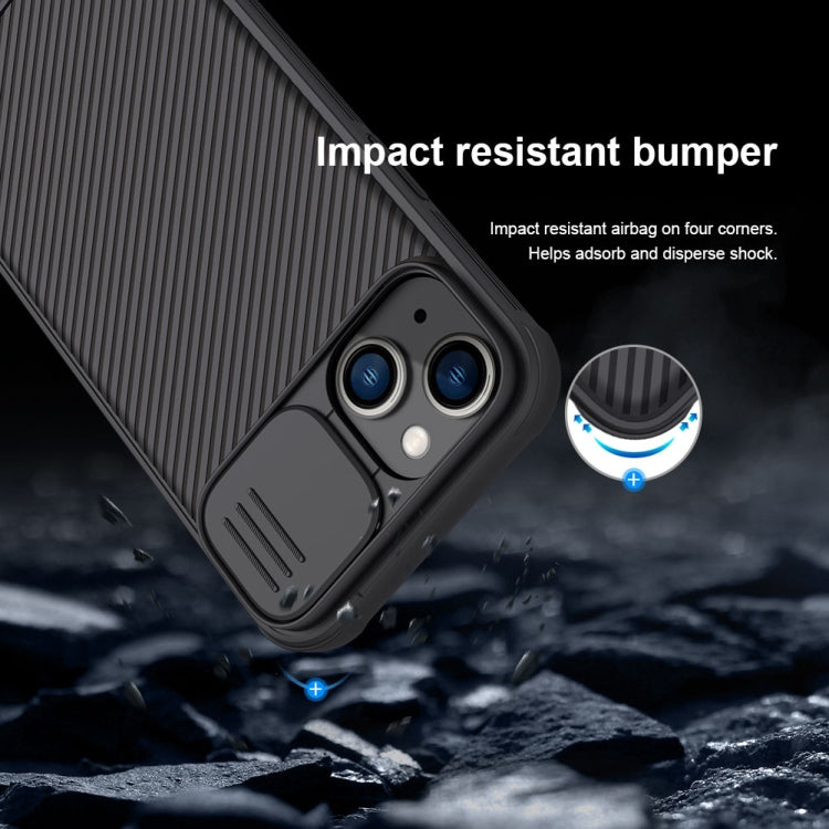 For iPhone 14 Plus  NILLKIN CamShield Pro Protective Phone Case(Black)