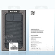 For iPhone 14 Plus  NILLKIN CamShield Pro Protective Phone Case(Black)