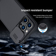 For iPhone 14 Pro Max NILLKIN CamShield Pro Protective Phone Case(Blue)