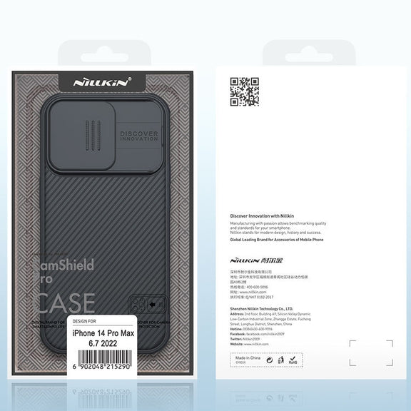 For iPhone 14 Pro Max NILLKIN CamShield Pro Protective Phone Case(Blue)