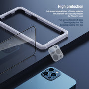 For iPhone 14 Pro NILLKIN 2 in 1 HD Full Screen Tempered Glass Film + Camera Protector Set