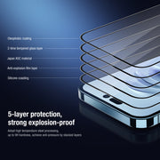 For iPhone 14 Pro NILLKIN 2 in 1 HD Full Screen Tempered Glass Film + Camera Protector Set