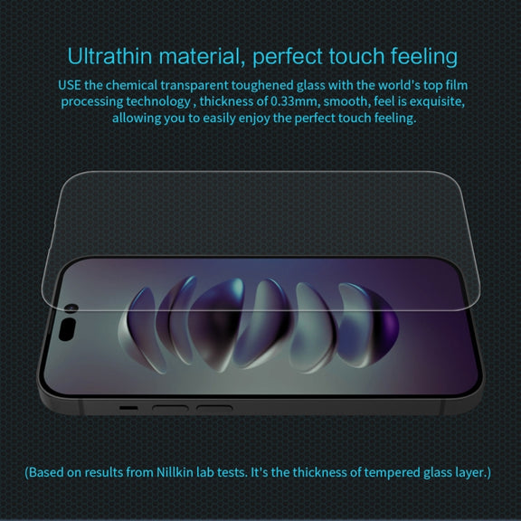 For iPhone 14 Pro NILLKIN H 0.33mm 9H Explosion-proof Tempered Glass Film