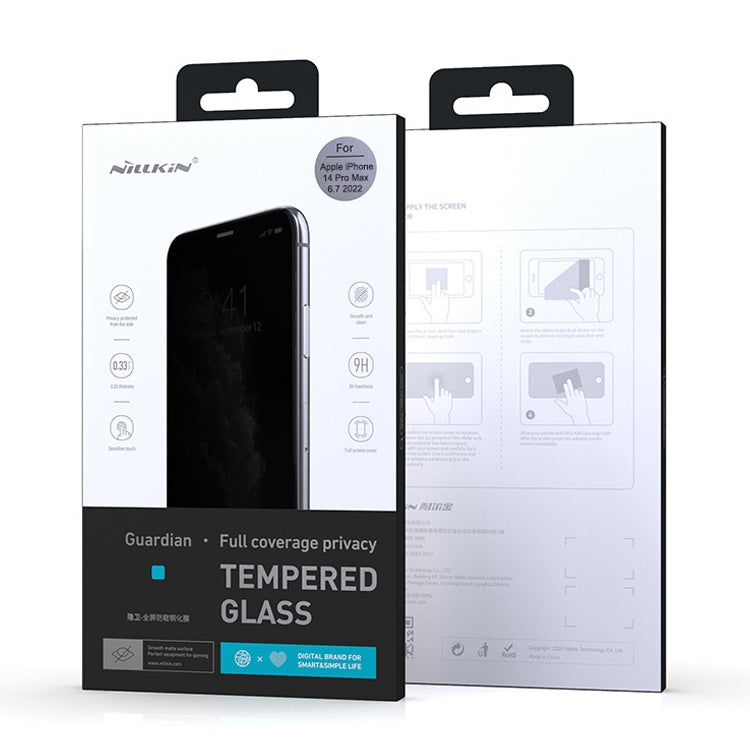 For iPhone 14 Pro NILLKIN Fog Mirror 0.33mm 9H Full Screen Matte Tempered Glass Film