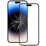 For iPhone 14 Pro Front Screen Outer Glass Lens with OCA Optically Clear Adhesive