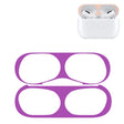 For Apple AirPods Pro 2 Wireless Earphone Protective Case Metal Sticker(Purple) - Protective Sticker by PMC TechLife | Online Shopping South Africa | PMC TechLife