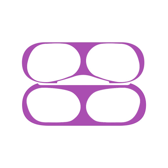 For Apple AirPods Pro 2 Wireless Earphone Protective Case Metal Sticker(Purple)