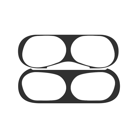 For Apple AirPods Pro 2 Wireless Earphone Protective Case Metal Sticker(Black)