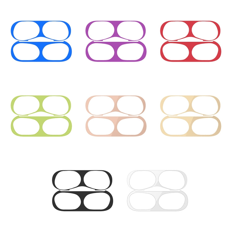 For Apple AirPods Pro 2 Wireless Earphone Protective Case Metal Sticker(Gold)