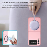 For Samsung Galaxy Z Flip3 5G Magsafe Magnetic Folding PC Phone Case(Pink)