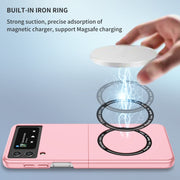 For Samsung Galaxy Z Flip4 Magsafe Magnetic Folding PC Phone Case(Pink)