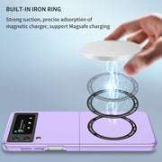 For Samsung Galaxy Z Flip4 Magsafe Magnetic Folding PC Phone Case(Purple)