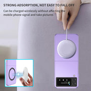 For Samsung Galaxy Z Flip4 Magsafe Magnetic Folding PC Phone Case(Purple)